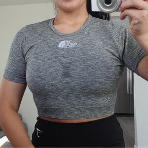 North face cropped tee for outdoors
